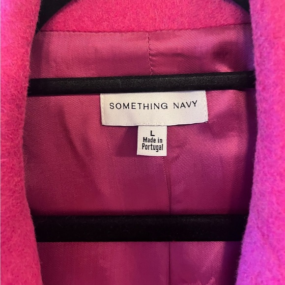 Something Navy Pink Blazer Tailored Oversized Fit - Picture 3 of 4